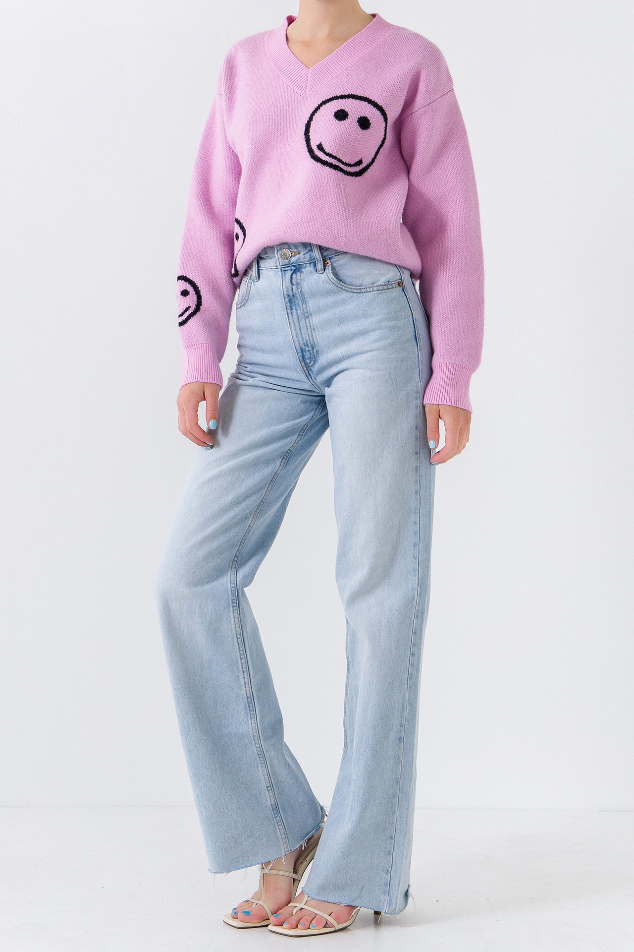 Smile Long Sleeve Sweater
