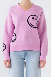 Smile Long Sleeve Sweater