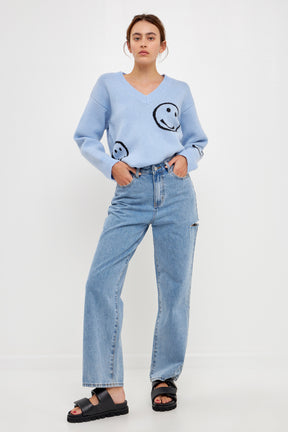 Smile Long Sleeve Sweater