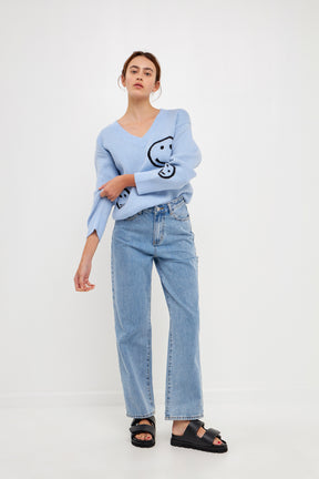 Smile Long Sleeve Sweater