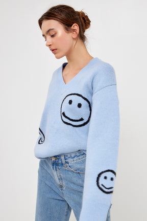 Smile Long Sleeve Sweater