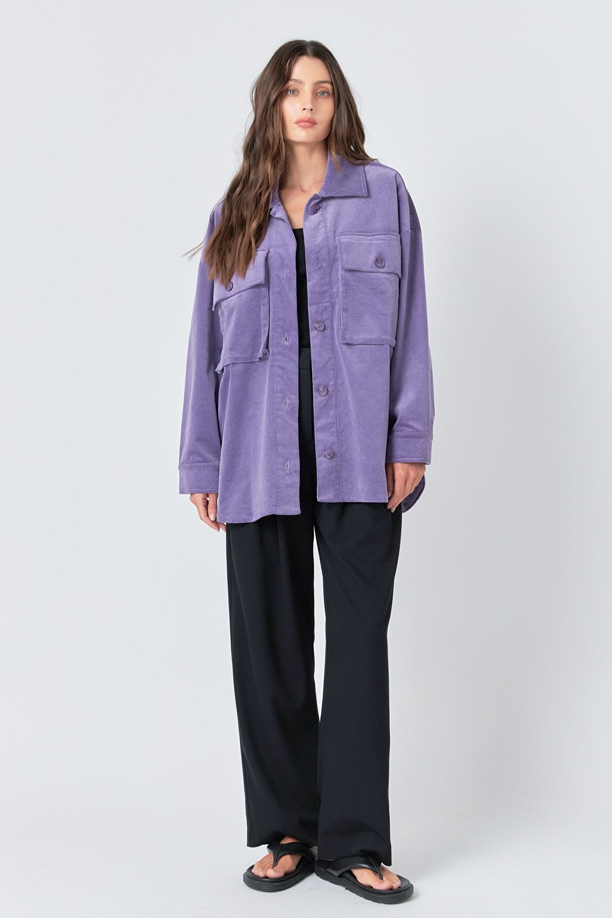 GREY LAB - Corduroy Oversized Jacket - JACKETS available at Objectrare