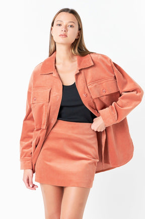 GREY LAB - Corduroy Oversized Jacket - JACKETS available at Objectrare