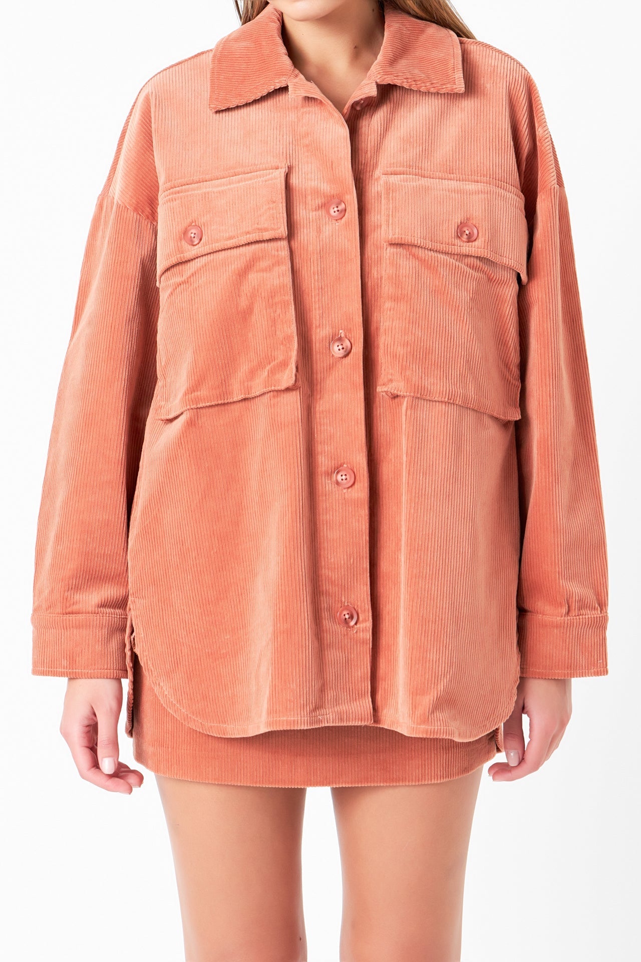 GREY LAB - Corduroy Oversized Jacket - JACKETS available at Objectrare
