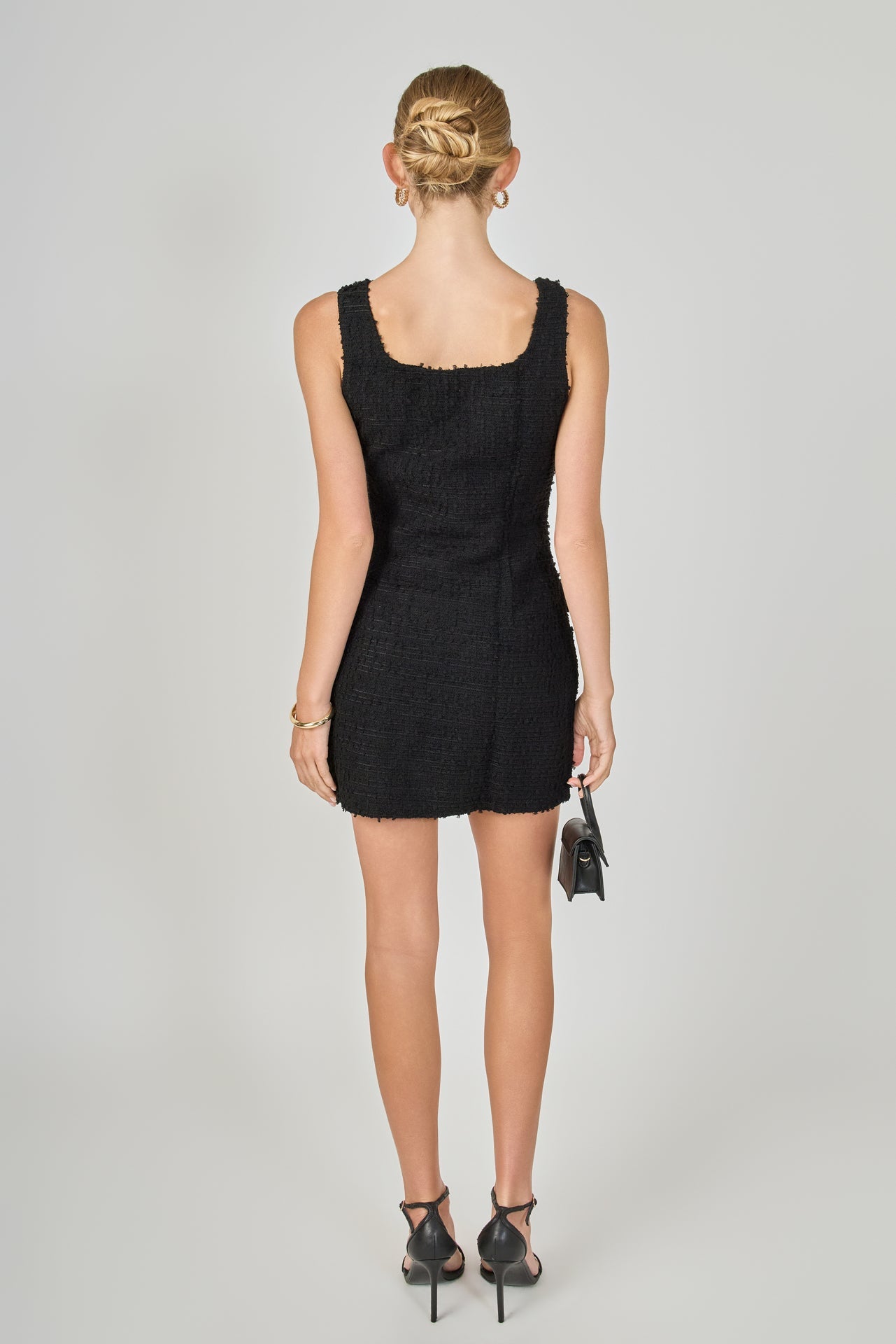 ENDLESS ROSE - Tweed Mini Dress - DRESSES available at Objectrare