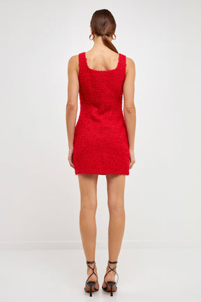 ENDLESS ROSE - Tweed Mini Dress - DRESSES available at Objectrare