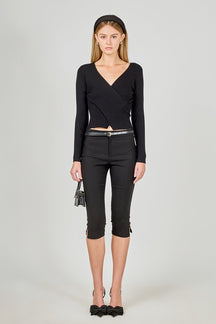 ENDLESS ROSE - Wrapped Detail Sweater - TOPS available at Objectrare