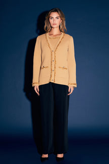 ENDLESS ROSE - Chain Trim Cardigan - SWEATERS & KNITS available at Objectrare