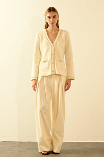 ENDLESS ROSE - Chain Trim Cardigan - SWEATERS & KNITS available at Objectrare