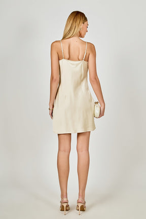 ENDLESS ROSE - Satin Slip Mini Dress - DRESSES available at Objectrare
