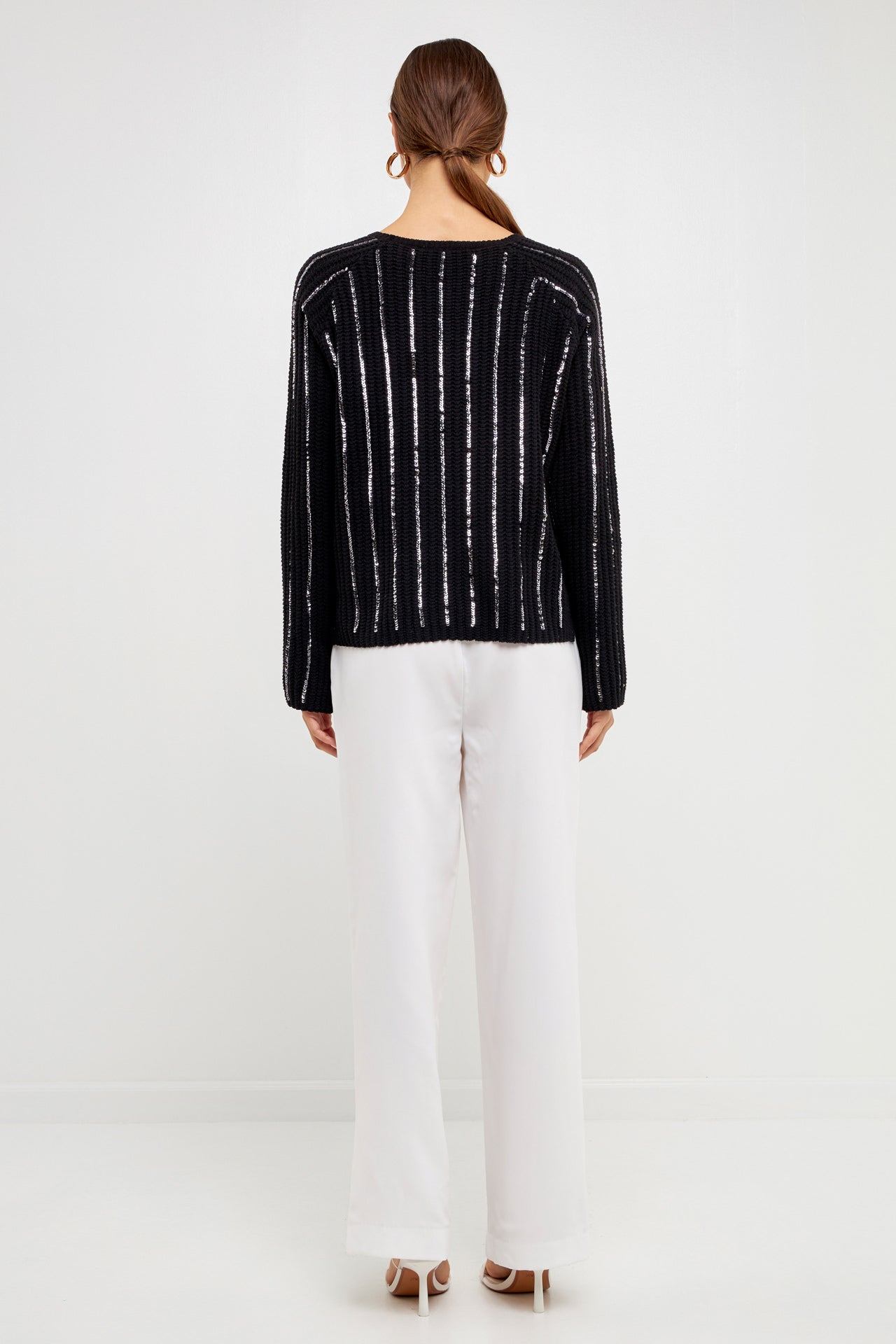 ENDLESS ROSE - Endless Rose - Sequin Knit Sweater - SWEATERS & KNITS available at Objectrare