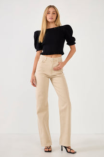 ENDLESS ROSE - Back Tied Straps Knit Top - TOPS available at Objectrare