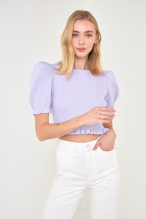 ENDLESS ROSE - Back Tied Straps Knit Top - TOPS available at Objectrare