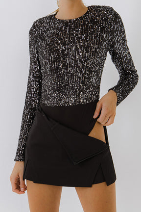 ENDLESS ROSE - Sequins Bodysuit - TOPS available at Objectrare