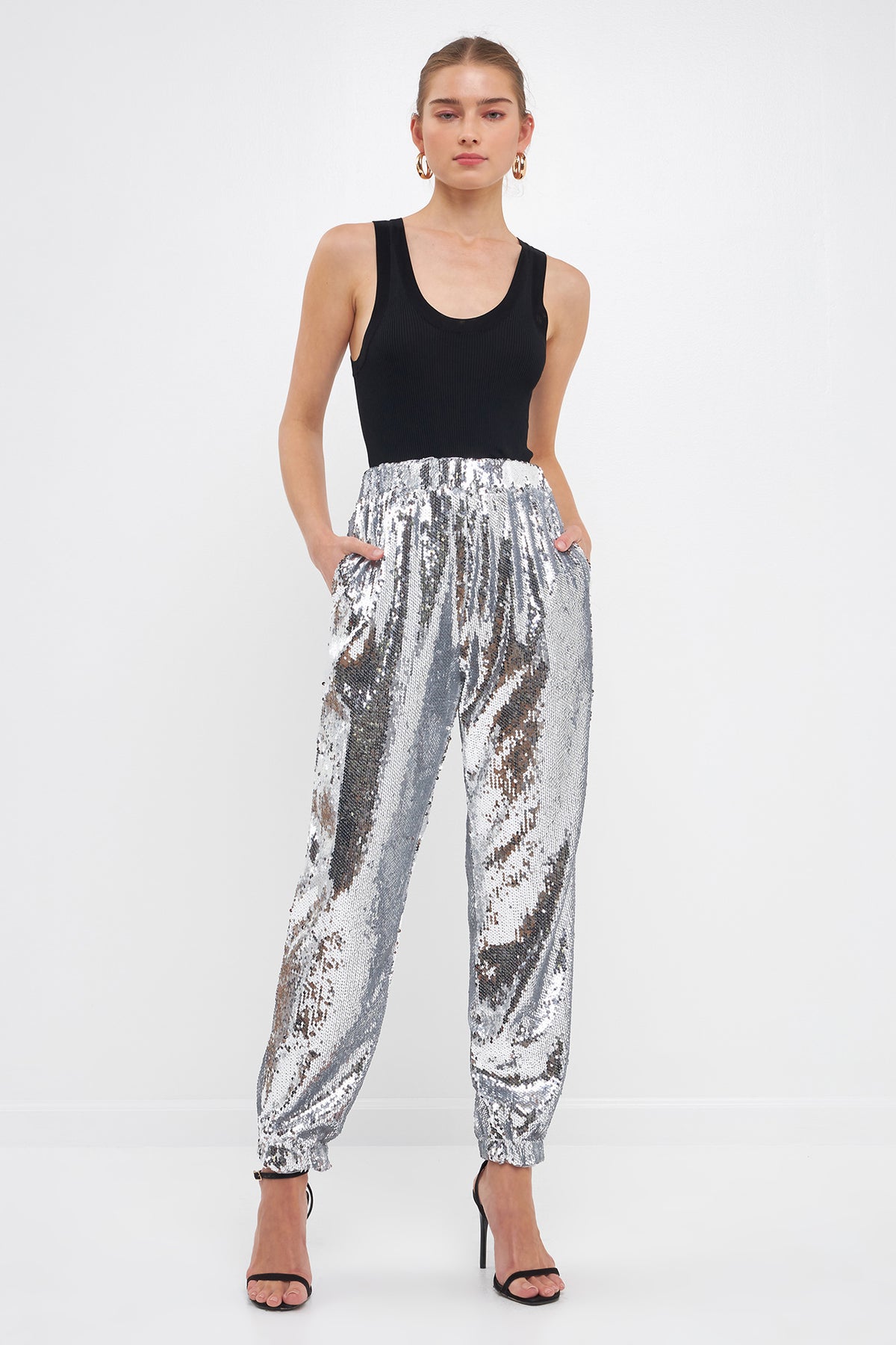 Sequins Jogger Pants