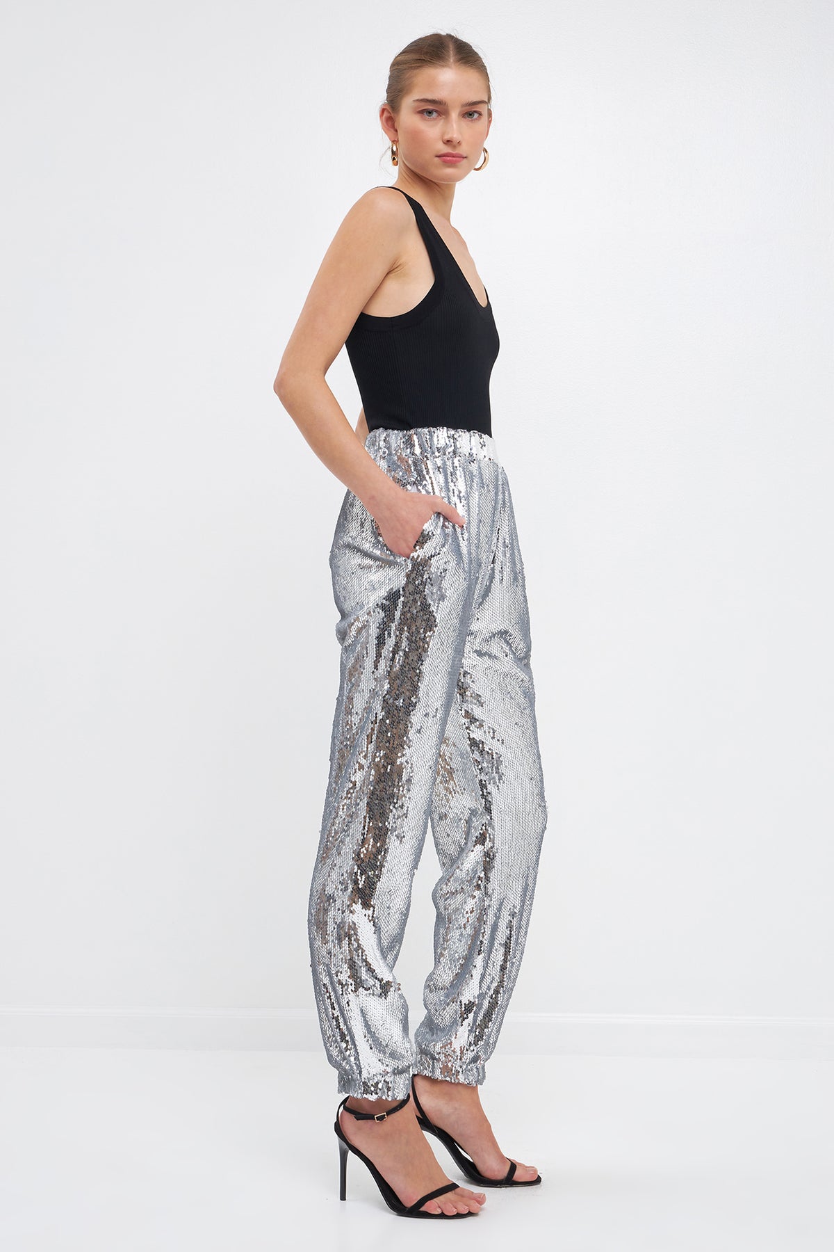 Sequins Jogger Pants