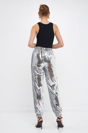 Sequins Jogger Pants