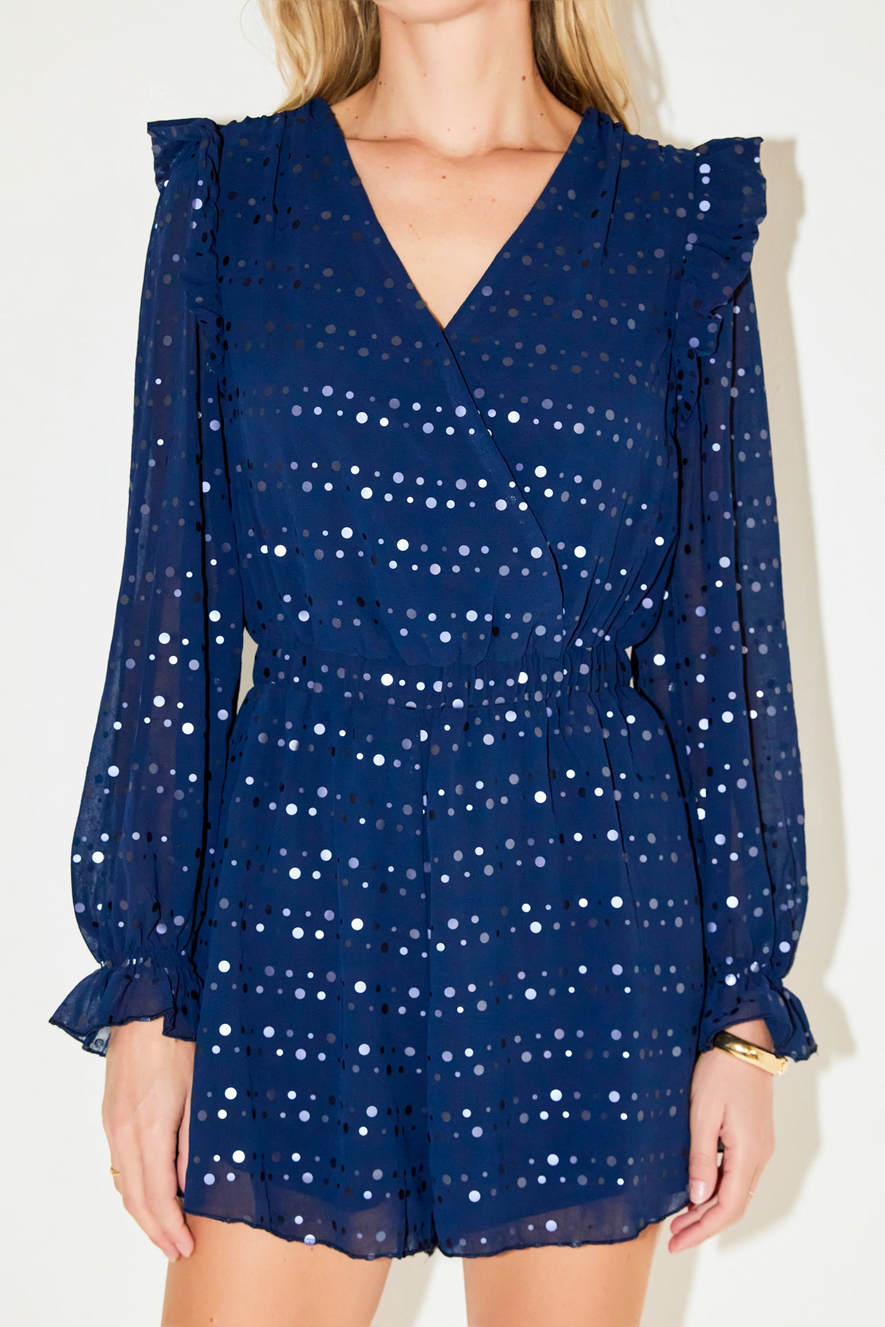 Metallic Dots Romper