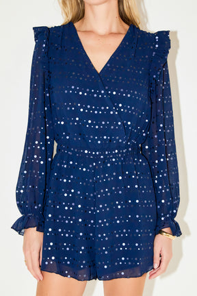 Metallic Dots Romper