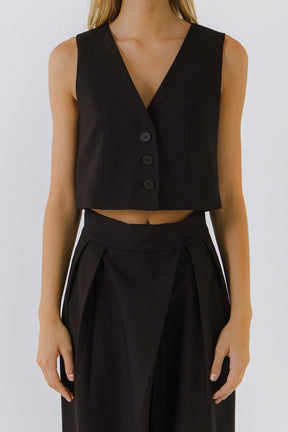 ENDLESS ROSE - Cropped Vest - TOPS available at Objectrare