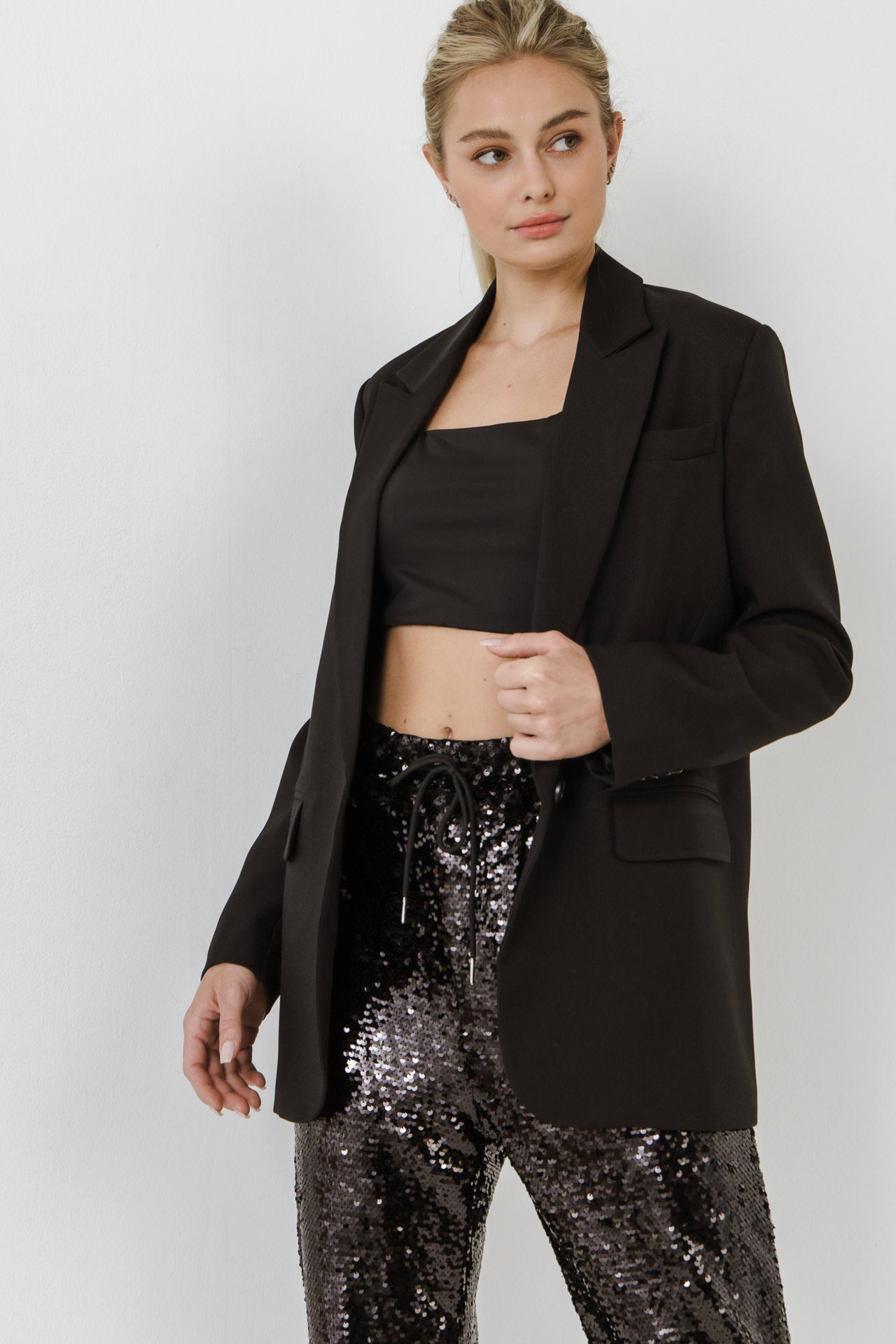 GREY LAB - Relaxed Woven Blazer - BLAZERS available at Objectrare