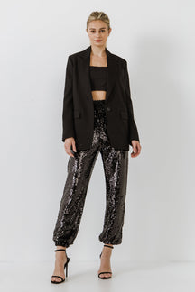 GREY LAB - Relaxed Woven Blazer - BLAZERS available at Objectrare