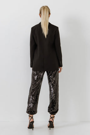 GREY LAB - Relaxed Woven Blazer - BLAZERS available at Objectrare