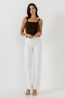 ENDLESS ROSE - Knit Tank Top - TOPS available at Objectrare