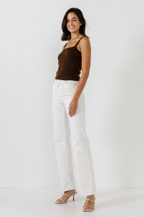 ENDLESS ROSE - Knit Tank Top - CAMI TOPS & TANK available at Objectrare