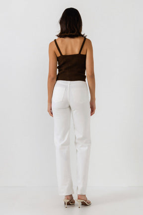 ENDLESS ROSE - Knit Tank Top - CAMI TOPS & TANK available at Objectrare