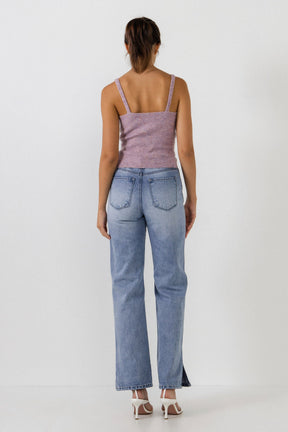 ENDLESS ROSE - Knit Tank Top - TOPS available at Objectrare
