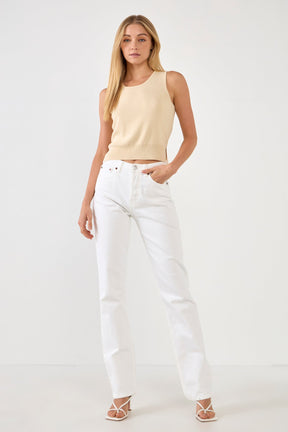 ENDLESS ROSE - Cropped Knit Top - TOPS available at Objectrare