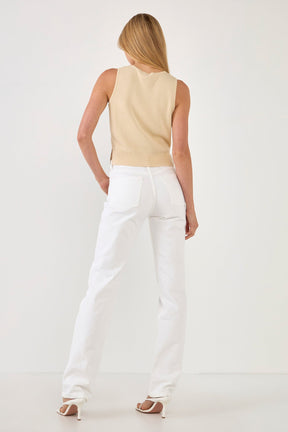 ENDLESS ROSE - Cropped Knit Top - TOPS available at Objectrare