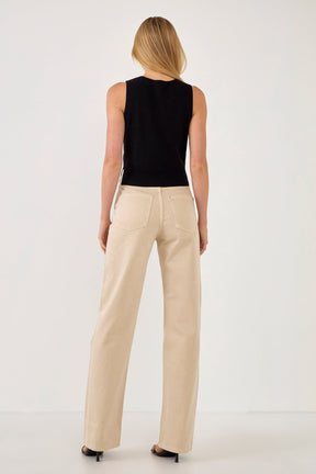 ENDLESS ROSE - Cropped Knit Top - TOPS available at Objectrare