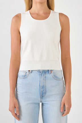 ENDLESS ROSE - Endless Rose - Cropped Knit Top - CAMI TOPS & TANK available at Objectrare