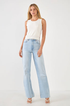 ENDLESS ROSE - Cropped Knit Top - TOPS available at Objectrare