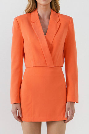 ENDLESS ROSE - Cropped Boxy Blazer - BLAZERS available at Objectrare