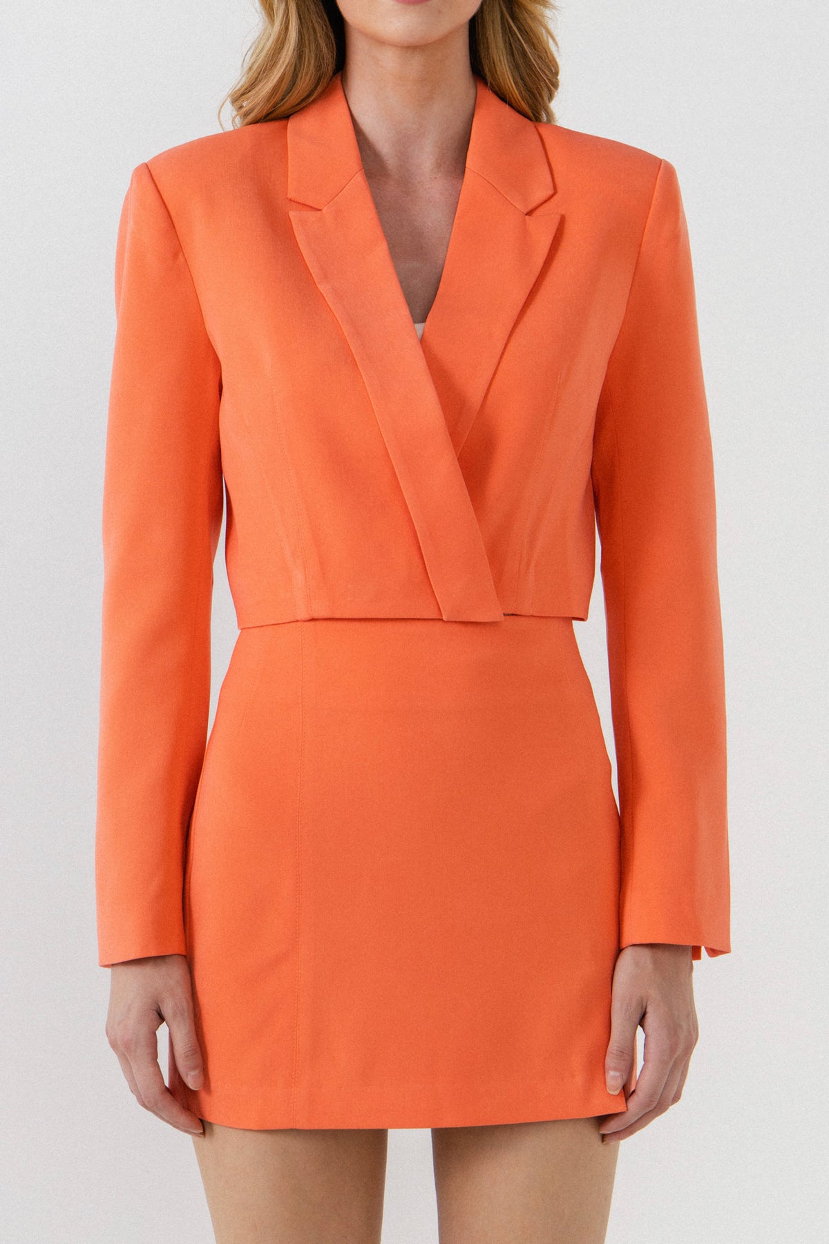 Cropped Boxy Blazer