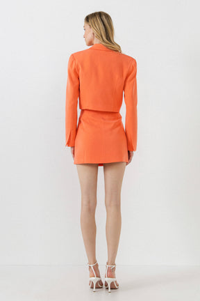 Cropped Boxy Blazer