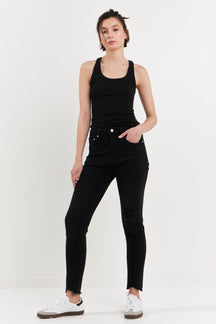 GREY LAB - Destroyed Skinny Jeans - JEANS available at Objectrare
