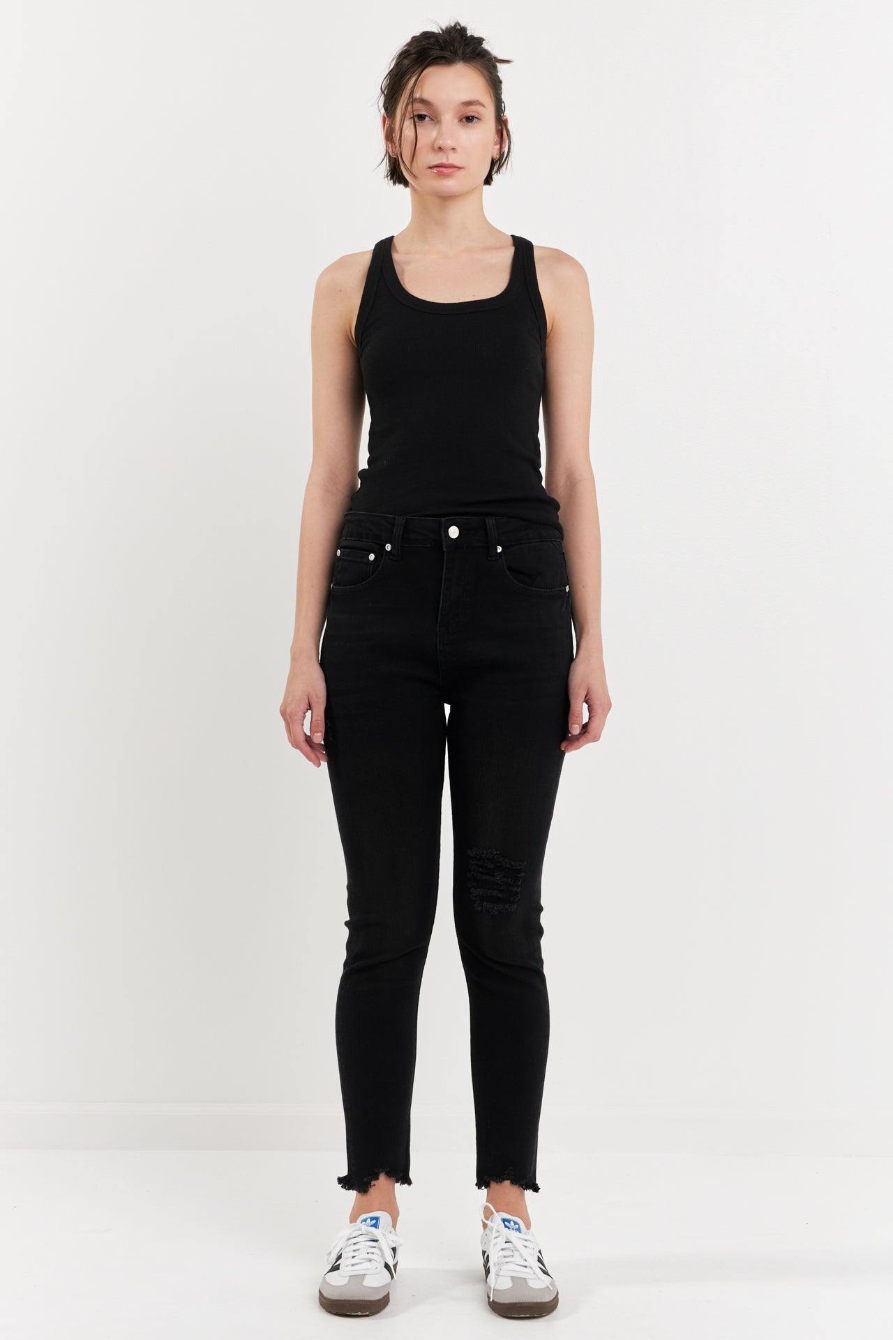 GREY LAB - Destroyed Skinny Jeans - JEANS available at Objectrare