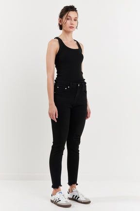 GREY LAB - Destroyed Skinny Jeans - JEANS available at Objectrare