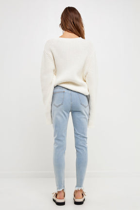 GREY LAB - Grey Lab - Destroyed Skinny Jeans - JEANS available at Objectrare