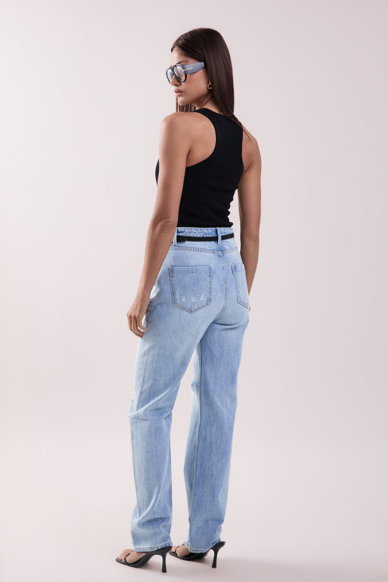 GREY LAB - Destroyed Jeans - JEANS available at Objectrare