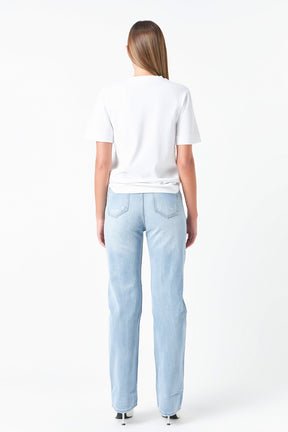 GREY LAB - Destroyed Jeans - JEANS available at Objectrare