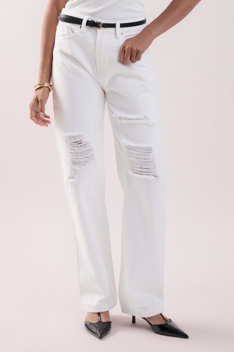 GREY LAB - Destroyed Jeans - JEANS available at Objectrare