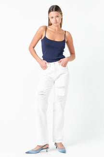 GREY LAB - Destroyed Jeans - JEANS available at Objectrare