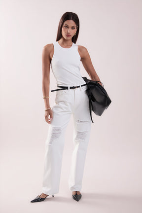 GREY LAB - Destroyed Jeans - JEANS available at Objectrare