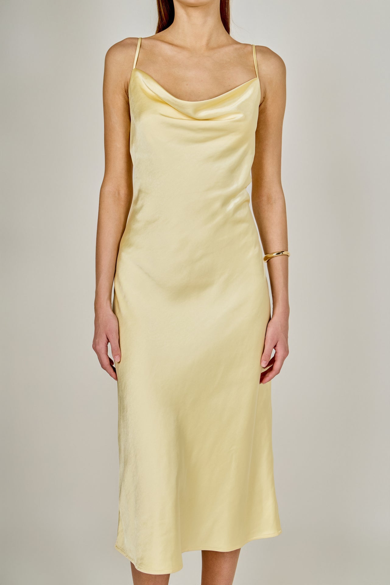 ENDLESS ROSE - Satin Midi Dress - DRESSES available at Objectrare