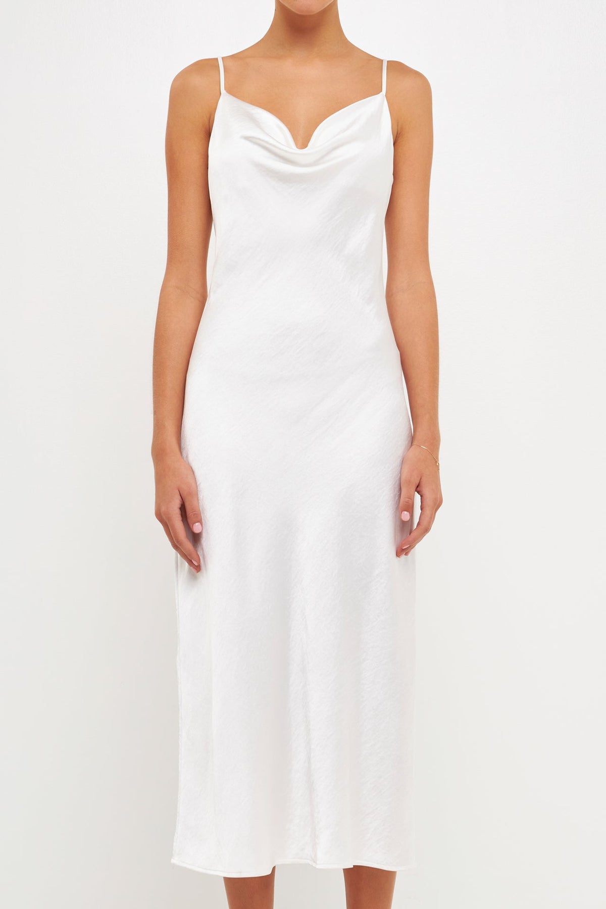 ENDLESS ROSE - Satin Midi Dress - DRESSES available at Objectrare